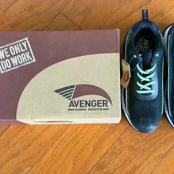 Avenger Women,s Work Boots Electra Black/Green Size 10 BRAND NEW (Save $41.00) - Picture 9 of 10